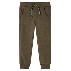 vidaXL Lasten collegehousut meleerattu khaki 92