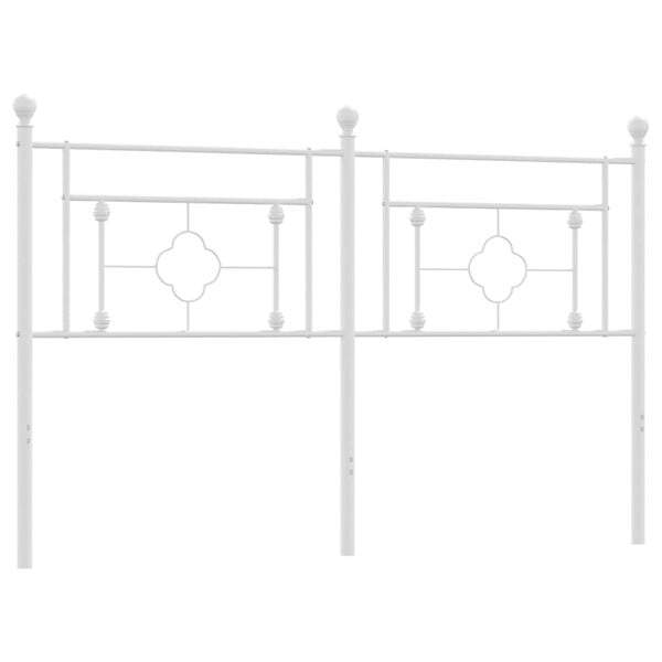 vidaXL Metallinen vaihtop&auml;&auml;ty valkoinen 150 cm