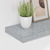vidaXL Kelluvat sein&auml;hyllyt 4 kpl betoninharmaa 120x23,5x3,8 cm MDF