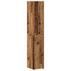 vidaXL Korkea kaappi 2 pcs Vanha puu 30 x 42,5 x 185 cm