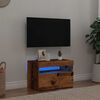 vidaXL TV-kaappi LED-valoilla Old Wood 60x35x40 cm Engineered Wood