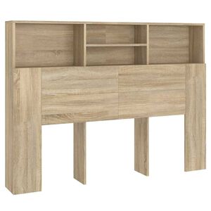 vidaXL P&auml;&auml;tykaappi Sonoma-tammi 140x19x103,5 cm