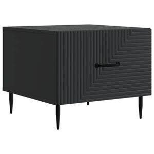 vidaXL Sohvap&ouml;yt&auml; laatikon kanssa Musta 49 x 50 x 40 cm Tekninen puu