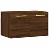vidaXL Sein&auml;kaappi ruskea tammi 60x36,5x35 cm tekninen puu