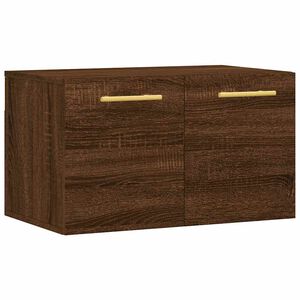 vidaXL Sein&auml;kaappi ruskea tammi 60x36,5x35 cm tekninen puu
