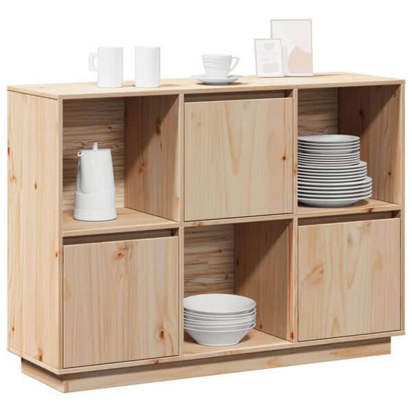 vidaXL Senkki 110,5x35x80 cm täysi mänty