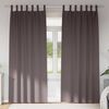 vidaXL Piment&auml;v&auml; verho renkailla 2 pcs Tumma ruskea 260 x 140 cm