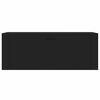 vidaXL Seinäkenkäkaappi musta 100x35x38 cm tekninen puu