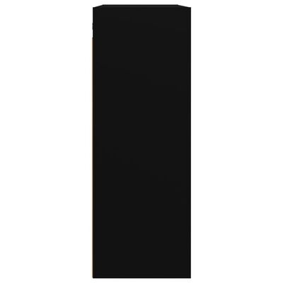 vidaXL Riippuva seinäkaappi musta 69,5x32,5x90 cm
