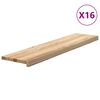 vidaXL Askelmat 16 kpl käsittelemätön 110x25x2 cm täysi tammi