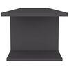 vidaXL Seinäkiinnitettävä TV-taso harmaa 103x30x26,5 cm