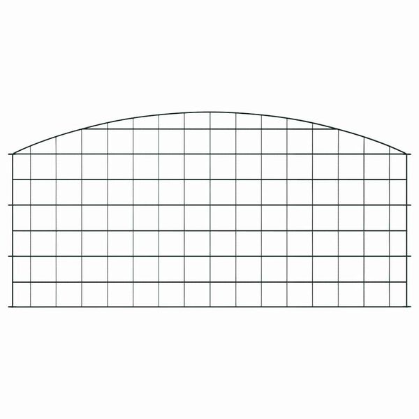 vidaXL Lammikkoaitasarja 5 pcs Vihre&auml; 100 x 50 cm Ter&auml;s