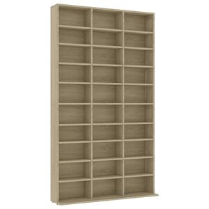 vidaXL CD-hylly Sonoma-tammi 102x23x177,5 cm tekninen puu