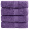vidaXL Premium-pesupyyhkeet SOLUND 4 kpl violetti 30x30 cm 600 gsm