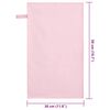 vidaXL Urheilupyyhkeet 2 pcs Pinkki 50 x 30 cm Polyesteri ja polyamidi