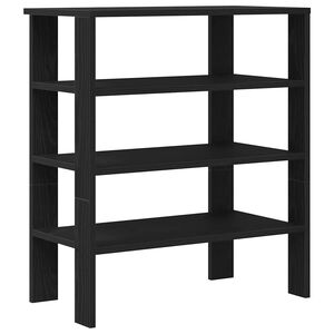 vidaXL Kenk&auml;teline musta 61x32x70 cm tekninen puu