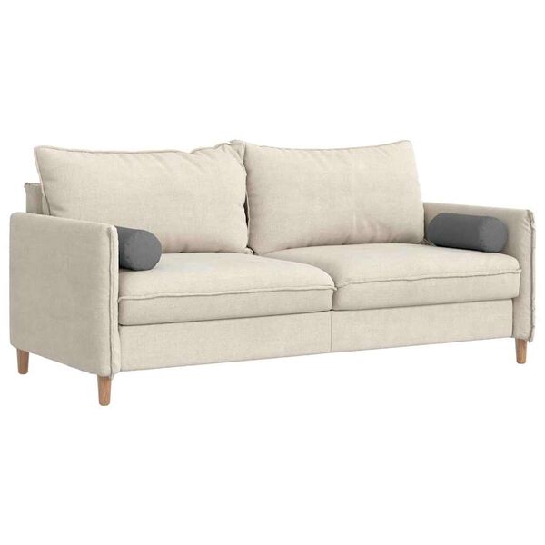 vidaXL Pystytyynyt 2 pcs Tumma harmaa Ø 15 x 40 cm kangas