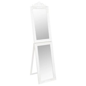 vidaXL Vapaasti seisova peili valkoinen 40x160 cm