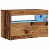 vidaXL TV-kaappi LED-valoilla Old Wood 60x35x40 cm Engineered Wood