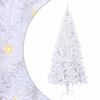 vidaXL Tekojoulukuusi 300 LED-valoilla Valkoinen 240 cm PVC ja ter&auml;s