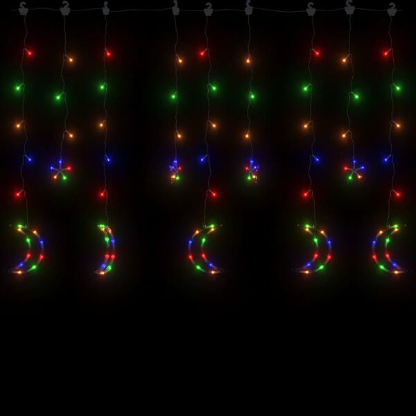 vidaXL T&auml;hti ja kuu keijuvalot kaukos&auml;&auml;din 345xLED v&auml;rik&auml;s