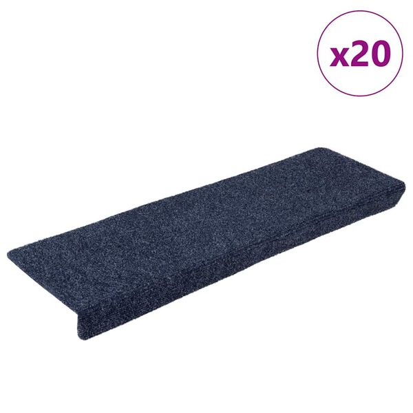 vidaXL Porrasmatot itseliimautuvat 20 kpl 65x21x4 cm antrasiitti suorakaiteen muotoinen reuna