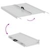 vidaXL Rollaattorin rampa 270 kg Hopea 92 x 73 x 5 cm Alumiini