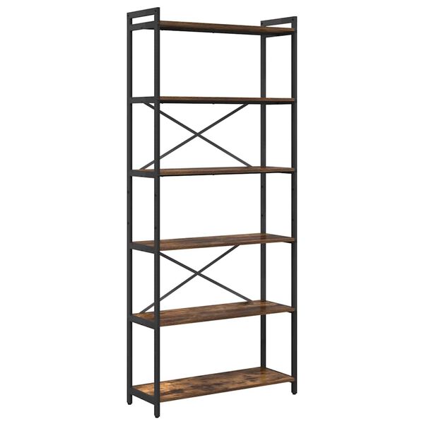 vidaXL Kirjahylly Savup&auml;hkin&auml; 40 x 30 x 85 cm Tekninen puu