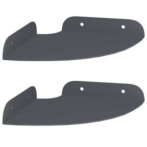 vidaXL Kelluva hylly hyllyll&auml; 2 pcs Antrasiitti 15 x 15 x 2 cm