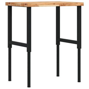 vidaXL Ty&ouml;penkki 80x60x(73-99,5) cm t&auml;ysi akasiapuu suorakaide