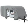 vidaXL asuntovaunun p&auml;&auml;llinen harmaa 732x250x220 cm kuitukangas