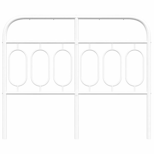 vidaXL Metallinen vaihtop&auml;&auml;ty valkoinen 120 cm