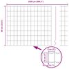 vidaXL Euroaita Harmaa 0,6 x 25 m PVC-pintainen rauta