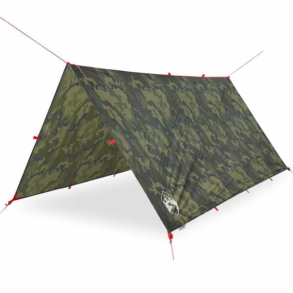 vidaXL Leirintäalue tarp camouflage 306x306 cm vedenpitävä