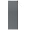 vidaXL Venetsialaiset Verhot Tummanharmaa 220 x 70 cm Alumiini