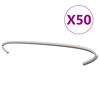 vidaXL Kivikorien koukut 50 kpl galvanoitu ter&auml;s 40 cm