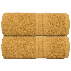 vidaXL Pesupyyhkeet SAMPAKKO 2 kpl kulta 30x30 cm 360 gsm