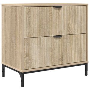 vidaXL Y&ouml;p&ouml;yt&auml; Sonoma tammi 63.5 x 36 x 61 cm Tekninen puu