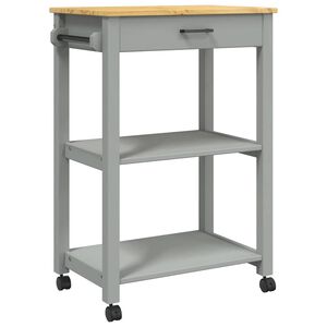 vidaXL Keittiövaunu MONZA 60x40x88,5 cm täysi mänty