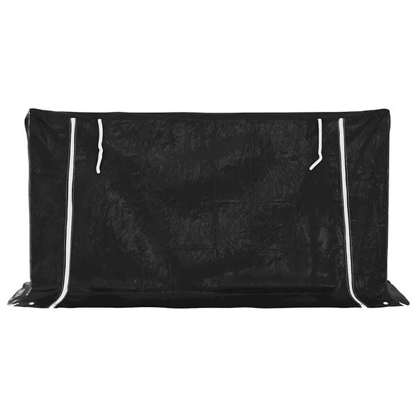 vidaxL Polttopuuteline sadesuojalla 200,5x60,5x110,5 cm