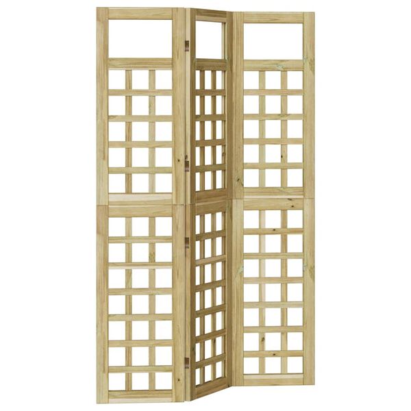 vidaXL Ulkona oleva näkösuoja Ruskea 120 x 180 cm Impregnoitu mänty