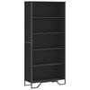 vidaXL Kirjahylly musta 80x31x169 cm lastulevy