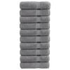 vidaXL Premium Pyyhkeet SOLUND 10 kpl harmaa 100x150 cm 600 gsm