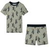 vidaXL Lasten lyhythihainen pyjama vaalea khaki 92