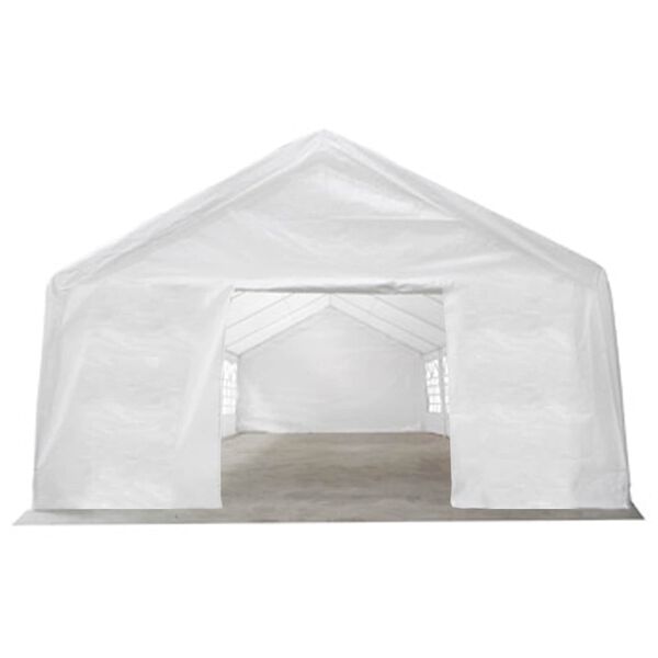 vidaXL Telttakangas ilman kehyst&auml; Valkoinen 12 x 6 m PE