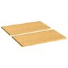 vidaXL Liesisuojat 2 kpl 50x28x1,5 cm bambu