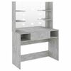 vidaXL Meikkip&ouml;yt&auml; LED-valoilla 100x40x135 cm MDF betoninharmaa