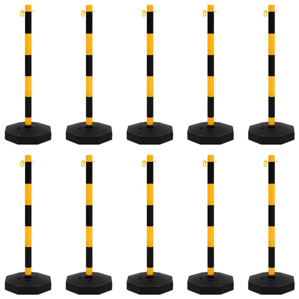 vidaXL Ketjutolppasarja 10 m muoviketjulla