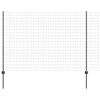 vidaXL Euroaita with Post 10 x 1,6 m PVC-pinnoitettu ter&auml;s Harmaa