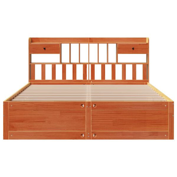 vidaXL S&auml;nky kirjahyllyll&auml; ei patjaa vahanrusk. 200x200 cm t&auml;ysi m&auml;nty